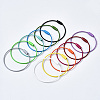 Spray Painted 201 Stainless Steel Wire Cable Keychains BJEW-YW0001-10A-1