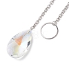 Round & Heart & Teardrop & Cone Glass Pendant Decoraiton HJEW-JM02271-5