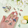 24Pcs 12 Styles Alloy Enamel Pendants ENAM-BM0001-46-3