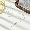 1mm Rack Plating Brass Cable Chain Adjustable Slider Necklaces for Women Men MAK-L044-04P-3