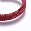 Microfiber Leather Braided Cord Bracelets Braided Cord Bracelets BJEW-E345-03B-2