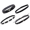 CHGCRAFT 4Pcs 4 Styles Imitation Leather Straw Hat Belt FIND-CA0009-12-1