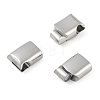 316 Surgical Stainless Steel Magnetic Clasps with Glue-in Ends STAS-F269-04P-03-2