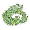 Electroplate Glass Beads Strands X-EGLA-D030-17E-2