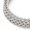 Tarnish Resistant 201 Stainless Steel Wheat Chain Bracelets with Magnetic Clasps for Women and Men BJEW-F473-07P-03-2