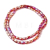 Transparent Electroplate Glass Beads Strands EGLA-I017-03-AB01-2