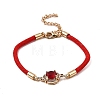 12Pcs 12 Colors Polyester Bracelets BJEW-P340-01G-2