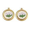 304 Stainless Steel & Embroidered Pendants SA-CBA1ED9-01G-1
