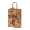 Christmas Theme Printed Kraft Paper Bags with Handles ABAG-M008-08B-1