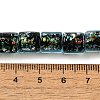 Handmade Dichroic Foil Glass Beads Strands DICH-U001-09E-4