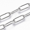 Non-Tarnish 304 Stainless Steel Paperclip Chains X-CHS-S006-JN957-1-A-1