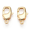 Brass Lobster Claw Clasps X-KK-N254-19G-1