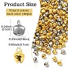 300Pcs 2 Colors Iron Bell Charms IFIN-YW0003-70-2