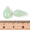 Transparent Glass Teardrop Charms GLAA-T030-03-02-3
