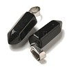 Natural Obsidian Pendants G-Z067-07P-10-3