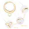   30Pcs Brass Huggie Hoop Earring Findings KK-PH0002-85-6