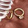 Brass Micro Pave Cubic Zirconia Hoop Earrings EJEW-P346-04G-02-2