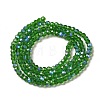 Electroplate Transparent Glass Beads Strands EGLA-A035-T3mm-L11-2