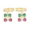 Brass Micro Pave Cubic Zirconia Cuff Earrings EJEW-Z164-08G-01-5