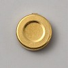 Flat Round Brass Button Covers Settings BUTT-WH0030-73E-1