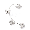 Butterfly Crystal Rhinestone Cuff Earrings for Girl Women Gift EJEW-F275-02A-P-2