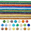 23 Strands 23 Colors Electroplate Glass Beads Strands EGLA-TA0013-80C-2