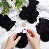  48Pcs 2 Styles Gourd Velvet Bags TP-NB0001-45-3