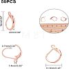 304 Stainless Steel Leverback Earring Findings STAS-UN0001-67RG-5