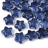 Transparent Spray Painted Glass Beads X1-GLAA-N035-01-E02-1