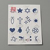 Cool Sexy Body Art Removable Temporary Tattoos Paper Stickers DIY-WH0387-60E-1