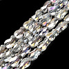 Electroplate Glass Beads Strands EGLA-P066-01A-AB08-2