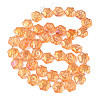 Electroplate Glass Beads Strands EGLA-N008-018-A04-2