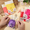 6Pcs 6 Colors 3D Floral Embroidery Cloth Drawstring Bags ABAG-PH0001-91-3