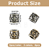 Brass European Beads KK-HS0002-26C-2