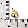 Brass Micro Pave Cubic Zirconia Pendants KK-C090-42G-01-3