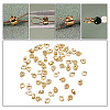 60Pcs Brass Crimp Beads KK-AR0003-26-5