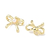 Brass ABS Imitation Pearl Pendants KK-P349-16G-2