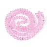 Electroplate Glass Beads Strands EGLA-T021-22E-1