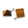 Natural Tiger Eye Pendants G-H359-03P-04-3