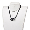 Personalized ABS Plastic Cable Chain Necklaces X-NJEW-JN02849-01-4