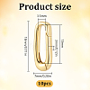Brass Spring Gate Rings KK-WH0816-056G-2