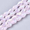 Electroplate Glass Beads Strands EGLA-S194-02A-B02-1