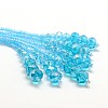Glass Bead Lariat Necklaces NJEW-O059-04I-2