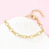 304 Stainless Steel Infinity Link Chain Bracelets BJEW-D458-05G-1