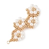Glass Seed Beaded Big Pendants PALLOY-MZ01392-2