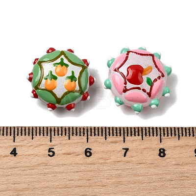 Baking Paint Glass Enamel Beads LAMP-K039-34A-1