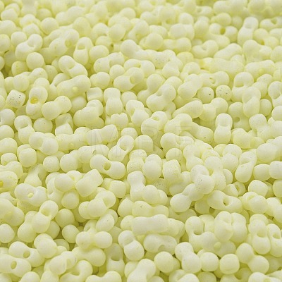 Macaron Color Opaque Frosted Glass Seed Beads SEED-K009-12B-15-1