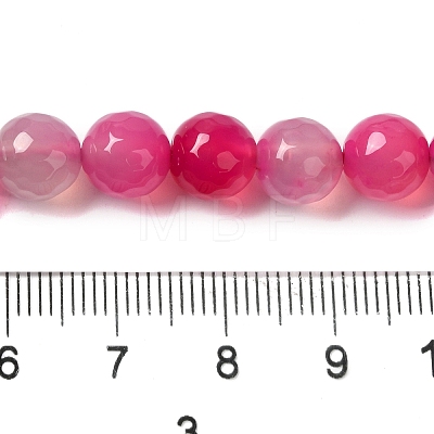 Dyed & Heated Natural Agate Beads Strands G-P539-D01-06-1