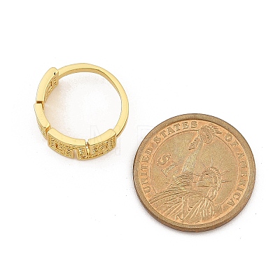 Rack Plating Brass Micro Pave Cubic Zirconia Cuff Finger Rings for Women RJEW-M028-105G-1