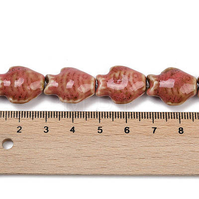 Handmade Porcelain Beads Strands PORC-P030-01A-06-1